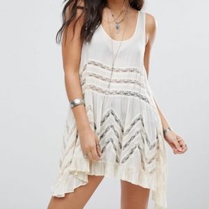Free People Voile and Lace Trapeze Dress